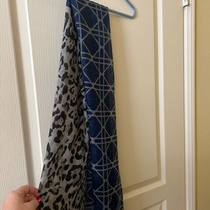 Two prints on one scarf